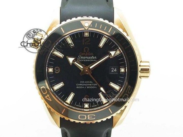 0423 Sleek Planet Ocean Professional Ceramic Bezel 42mm 1:1 MK Best Edition Silver Markers On SS Bracelet A 8085